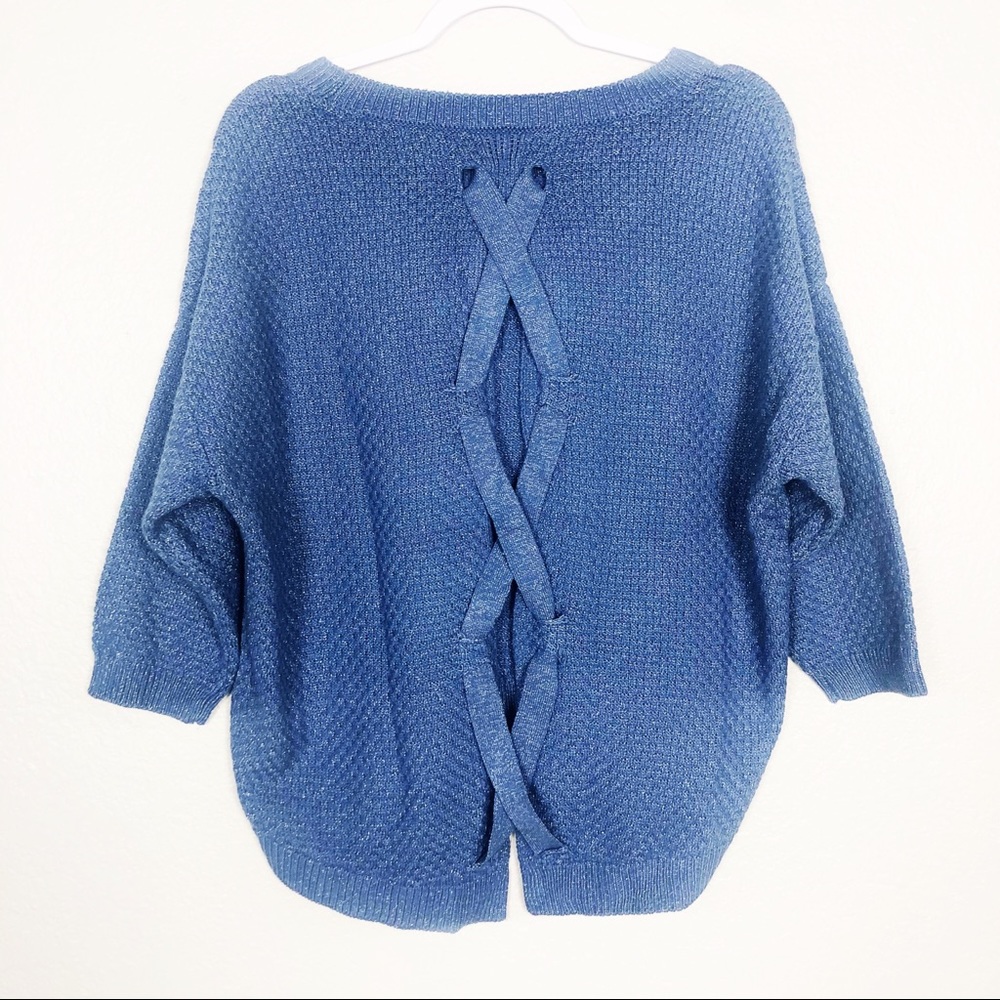 Oversized Sweater with Braided back detail